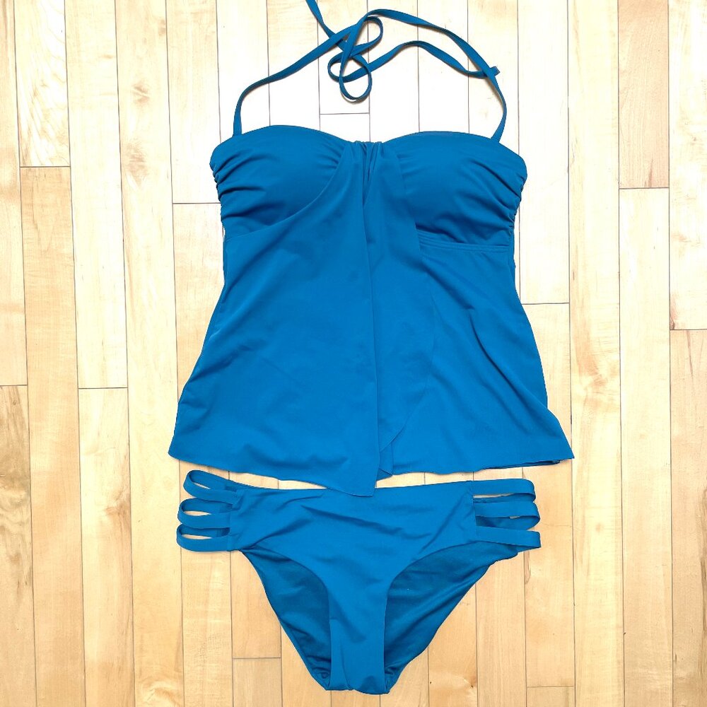 Glam Teal Tankini